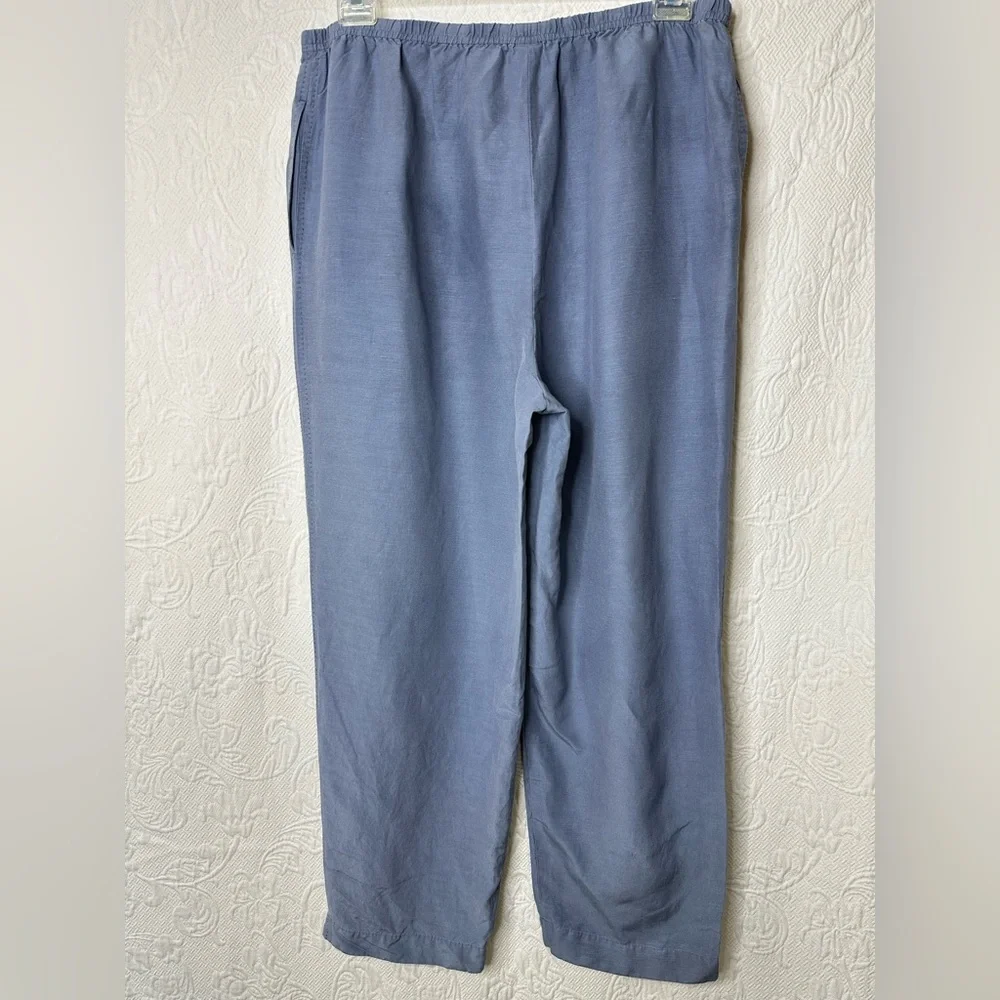 J. Jill Silk Linen High Waisted Wide Leg Pants - Picture 2 of 11